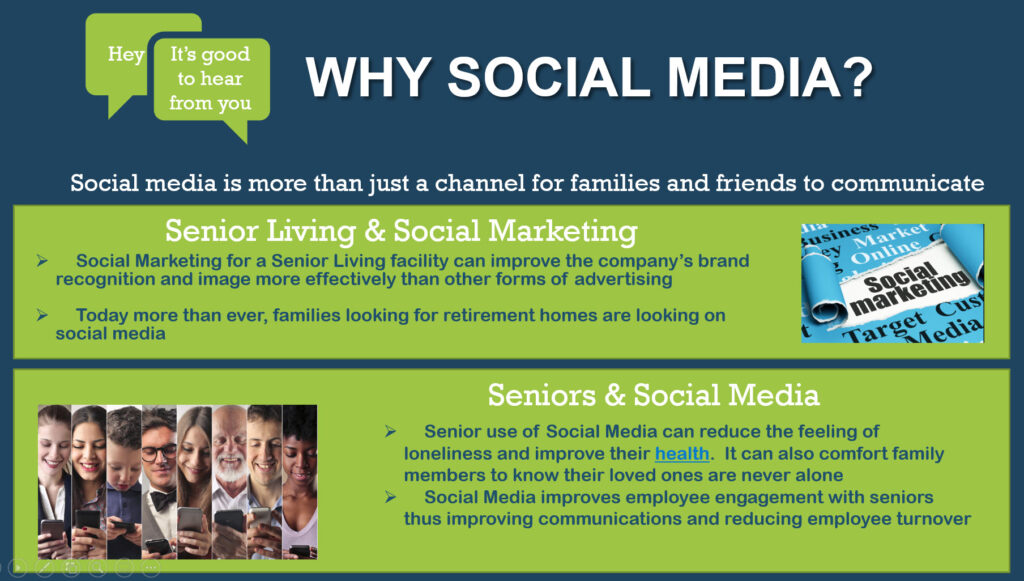 Why Social media for Senior Living Communities and facilities